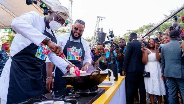 Babajide Sanwo Olu cooks with Whitemoney