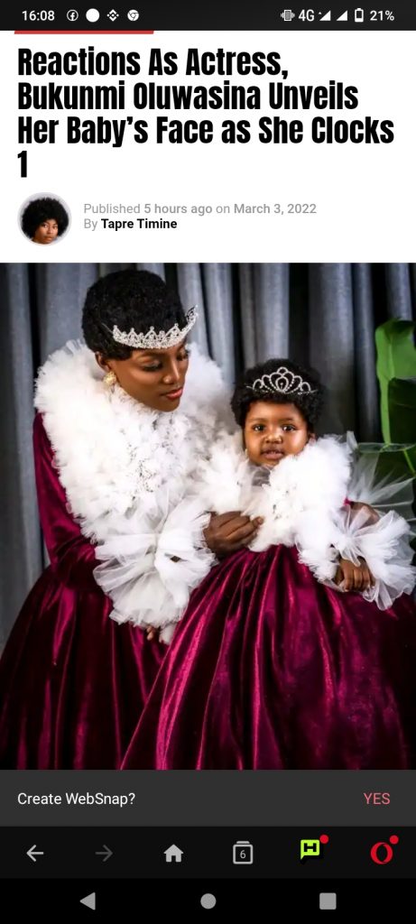 Bukunmi Oluwasina Unveils Her Baby