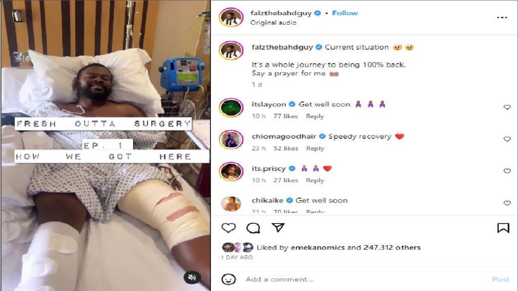 Falz surgery video