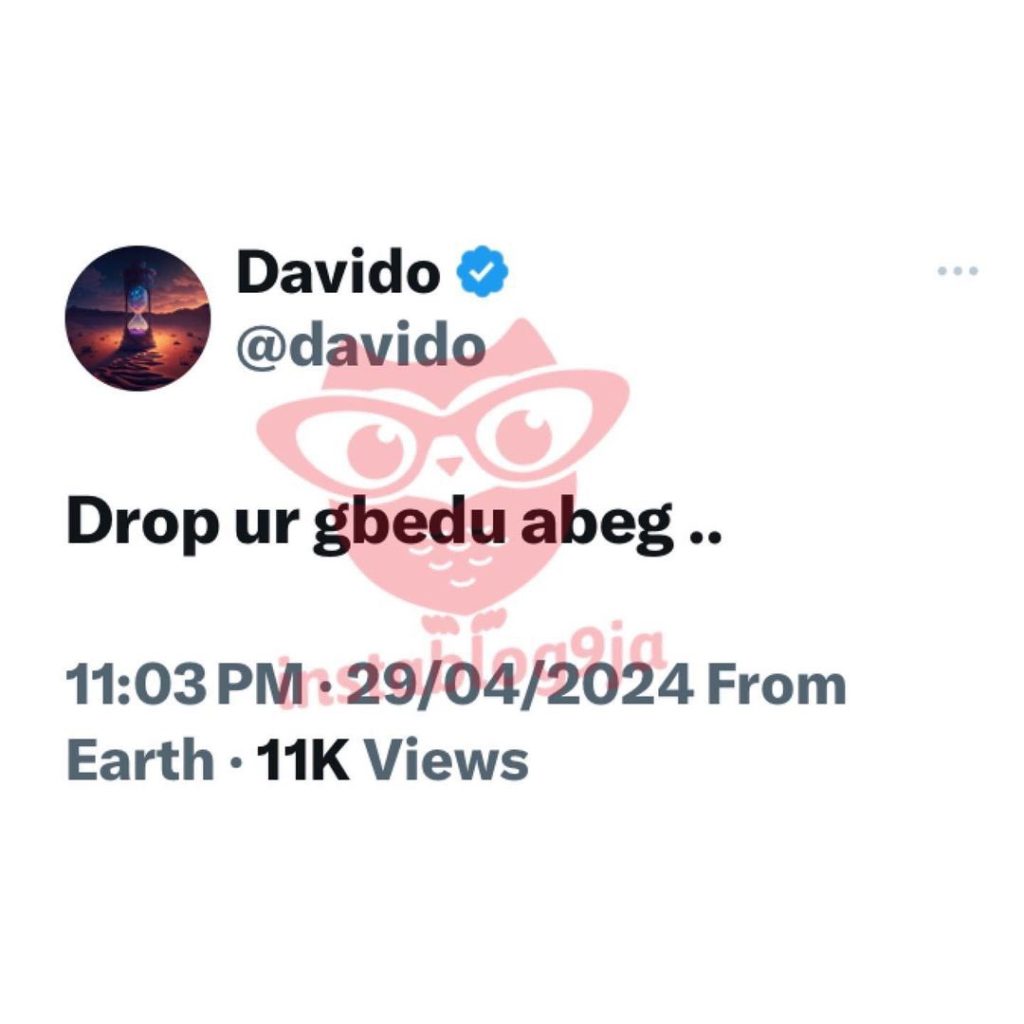 reply wizkid by davido