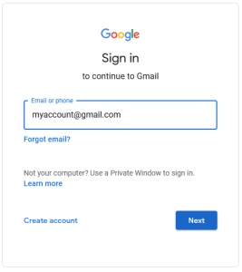 Gmail login