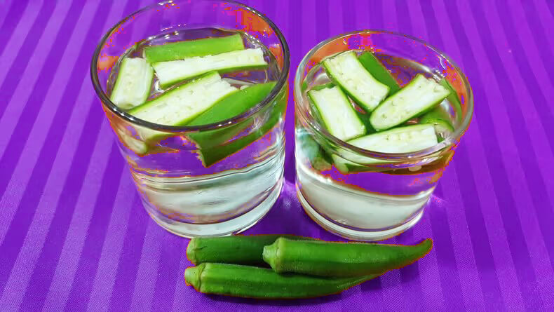 how to make okra water