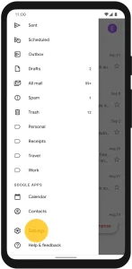 settings gmail