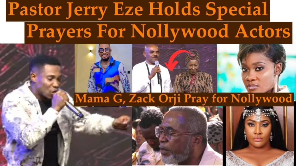  "Fear Drove Them to God": Actors Storm Pastor Jerry Eze's Church For Prayers After Jnr Pope's death 