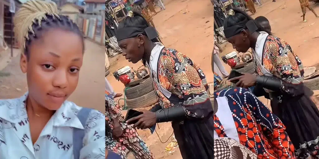 Lady in awe as she finds Lee Min Ho in Ibadan Market