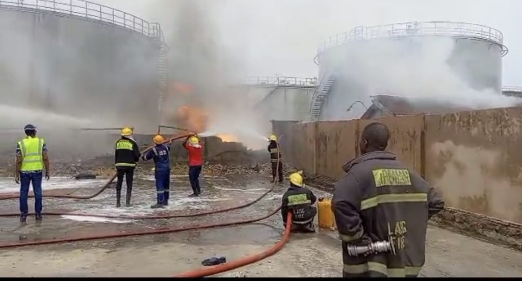 NNPCL and Lagos Fire Service at Odds Over Depot Fire