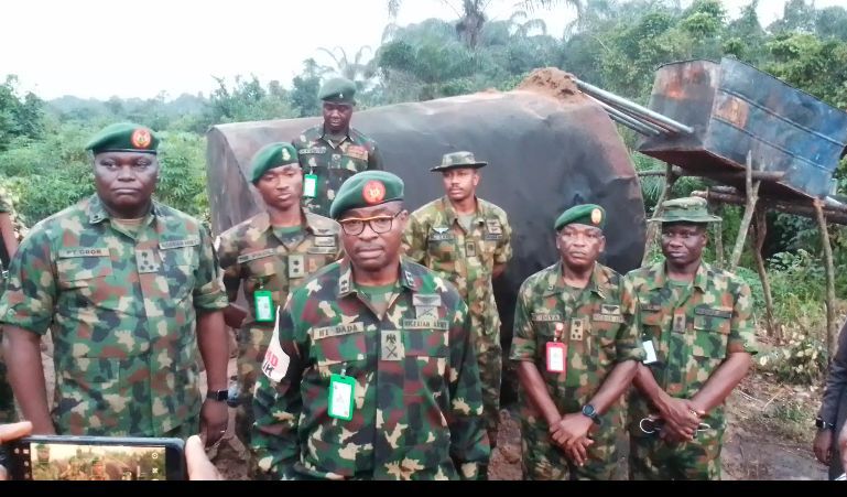 Nigerian Army Uncovers More Illegal Oil Sites in Abia, Arrests 17 Suspects