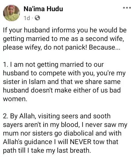 Why you shouldnt panic if your husband takes me as a second wife – Lady msg