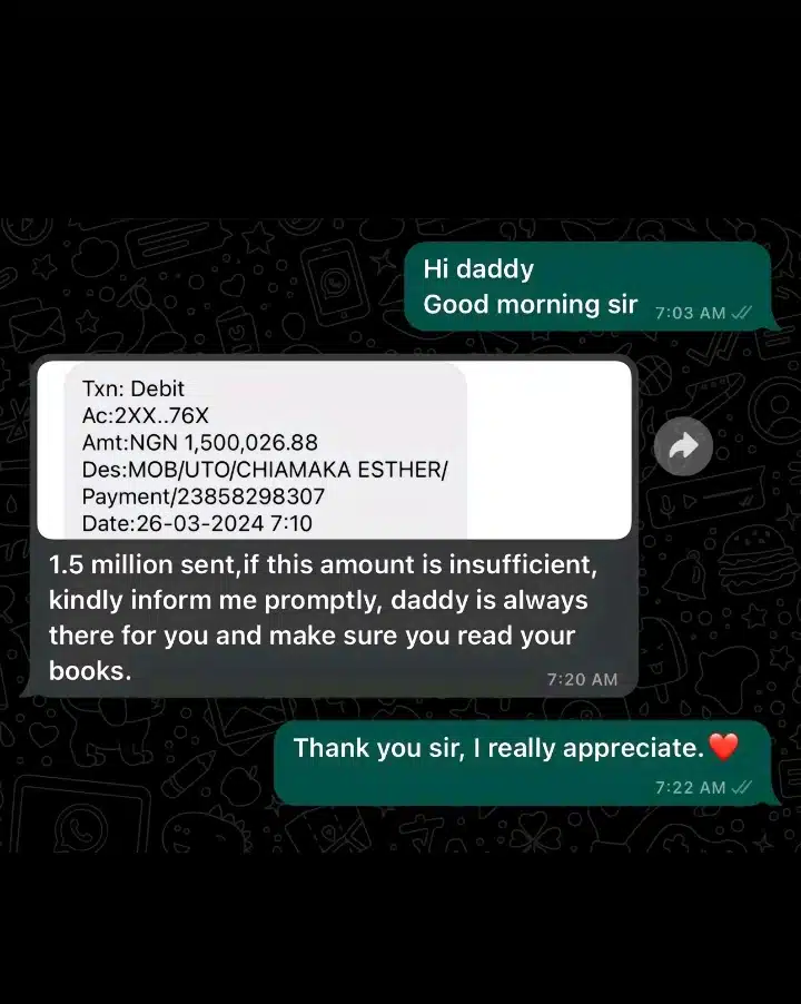 Lady vents as mom demands share of N1.5M cash gift from dad
2