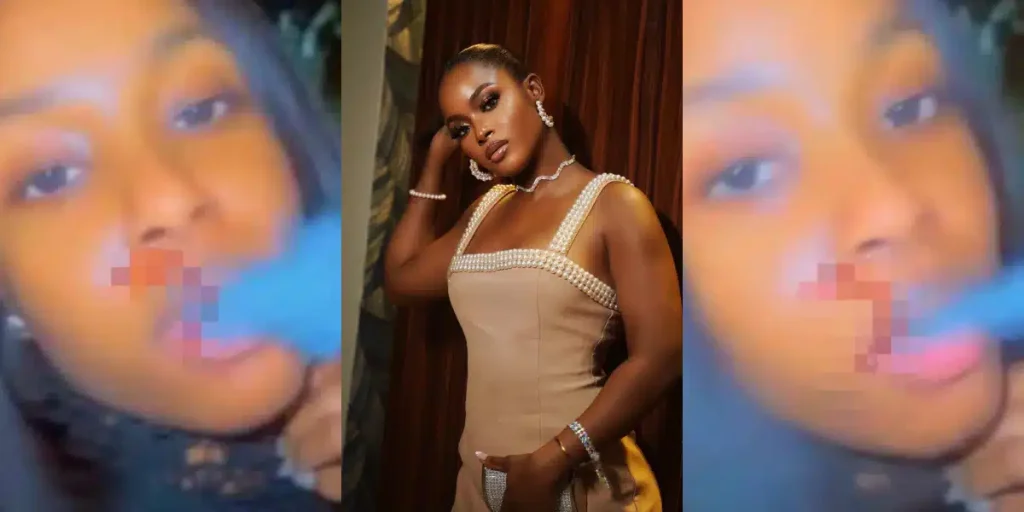 Fan Unearths Old Video of Bella Okagbue Smoking Shisha After She Denies Ever Smoking