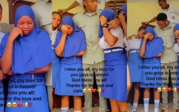 Female Students Cry a River as Their Favorite Corper Announces His Departure