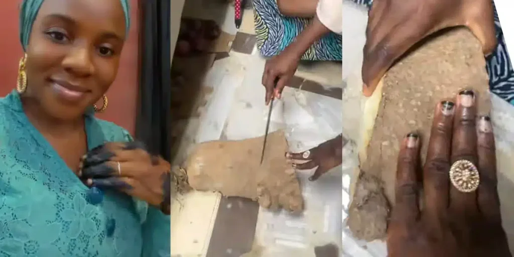 Nigerian Woman Astonished as Wealthy Friend Offers Her a Tiny Slice of Yam During Visit