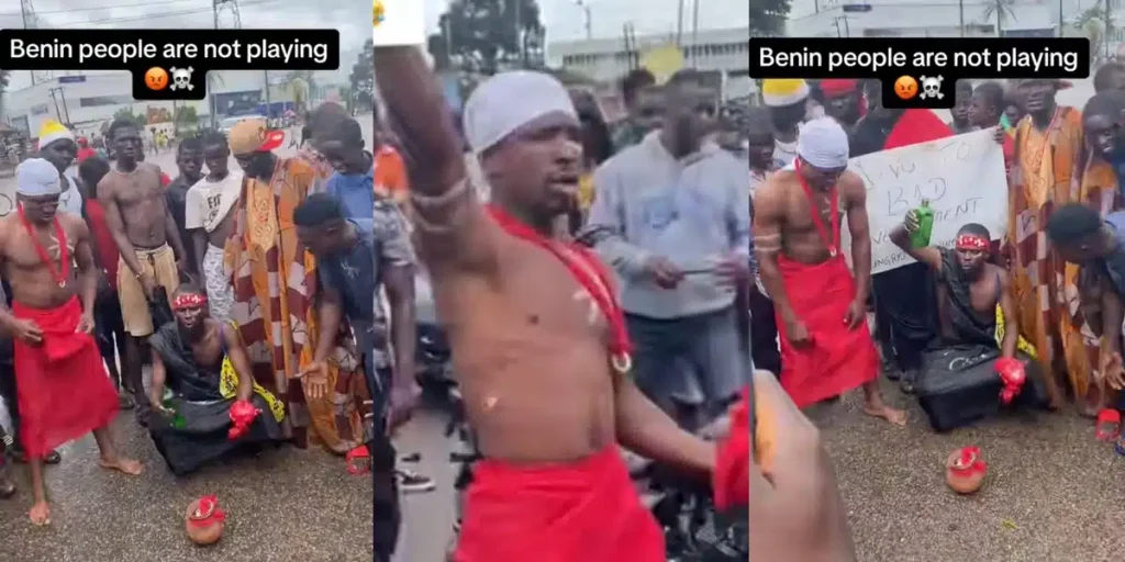 Herbalists in Benin Join Nationwide Protest Against Government: Video Goes Viral