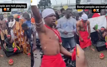 Herbalists in Benin Join Nationwide Protest Against Government: Video Goes Viral