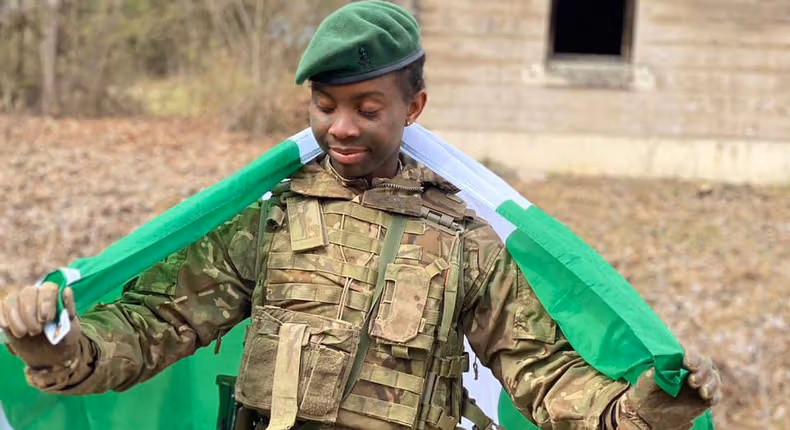 Oluchukwu the First Nigerian Female Officer Cadet Graduates from UK Military Academy