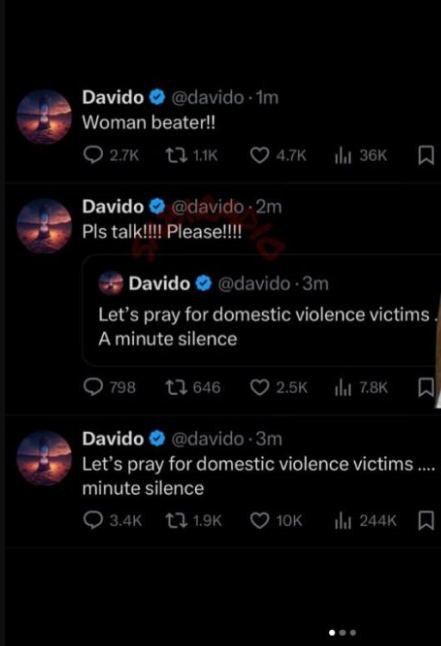 Netizens Uncover Evidence confirming Davido's Allegations Against Wizkid as a ‘woman beater’ 2 davido wizkid