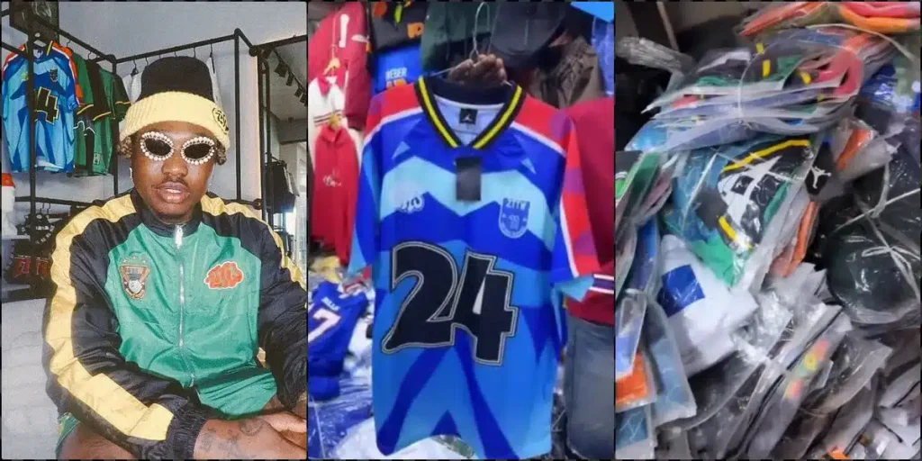 Aba market traders pirate Zlatan Ibile’s clothing line days after launch 1 Aba market traders pirate Zlatan Ibiles clothing line days after launch 2