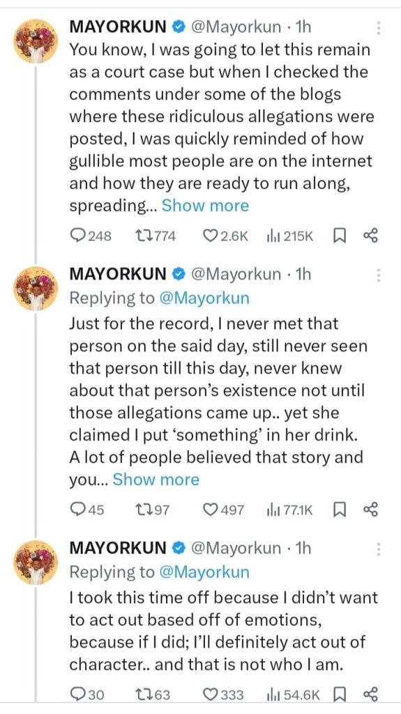 Mayorkun denies knowing Influencer Nicki Dabarbie, vows to sue her 2 Mayorkun denies knowing Influencer Nicki Dabarbie, vows to sue her1