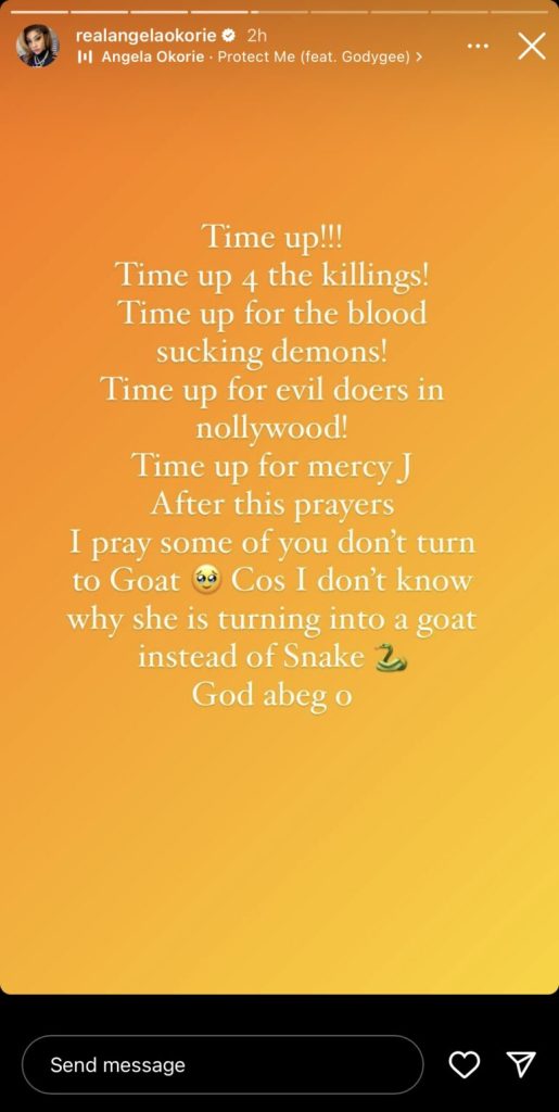 Angela Okorie Calls Out Mercy Johnson among Nollywood blood-sucking d3mons - “Time up for you After this prayers” 2 IMG 6808 768x1527 1