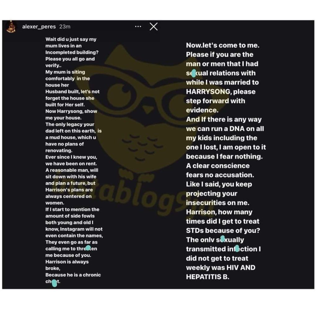 Harrysong’s estranged wife debunks claim about her mom’s multiple marriages; Accuses Harrysong of Bed-Wetting 3 harrysong 1