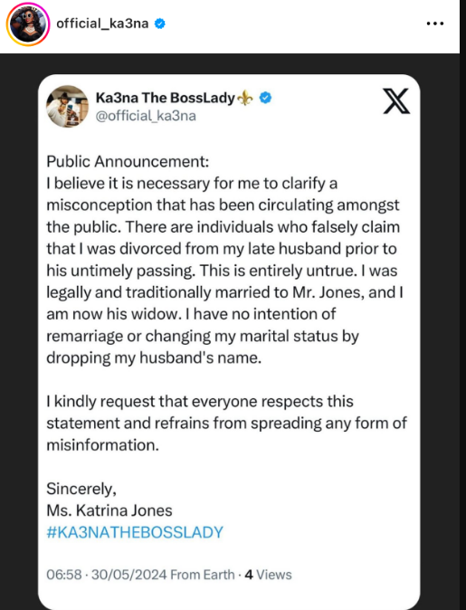 BBNaija’s Ka3na Opens Up on Re-Marrying on Husband’s Death Anniversary 2 ka3na