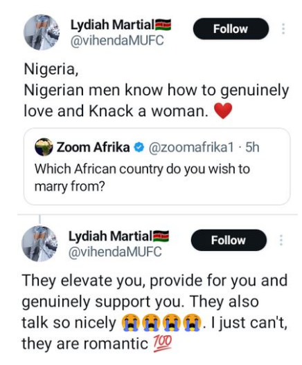 Kenyan Lady says Nigerian Men Know How To Genuinely Love And Knack A Woman 2 keynan lady