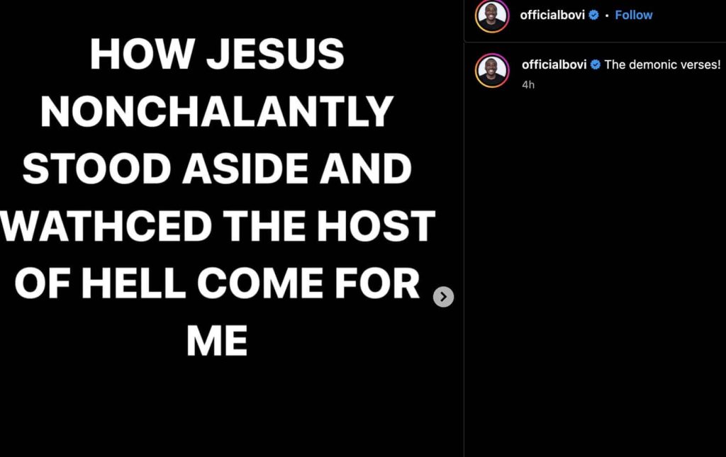 How Jesus Nonchalantly Stood Aside While My Enemies Came for Me – Bovi 2 How Jesus Nonchalantly Stood Aside While My Enemies Came for Me – Bovi 1