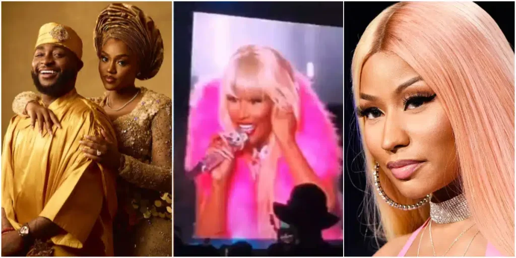 Davido Reacts to Nicki Minaj’s Surprise Congratulations on His Wedding to Chioma 1 Davido Reacts to Nicki Minaj’s Surprise Congratulations on His Wedding to Chioma