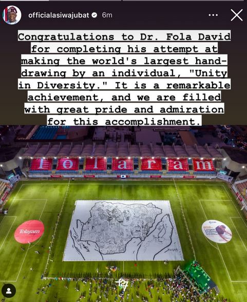 President Tinubu Applauds Dr. Fola David for Guinness World Record Achievement 2 President Tinubu Applauds Dr. Fola David for Guinness World Record Achievement