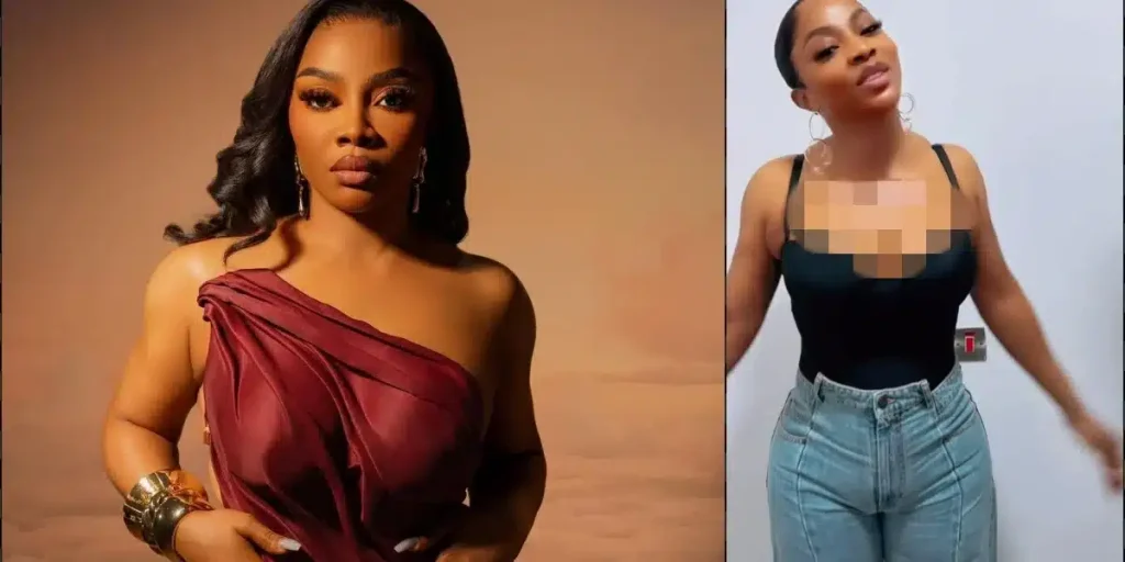 Critics Claim Toke Makinwa Wore Diapers in Viral Video