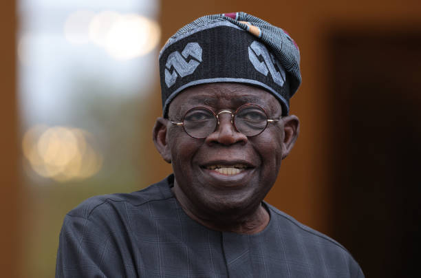 Bola Ahmed Adekunle Tinubu, President of Nigeria, arrives to meet with German President Frank-Walter Steinmeier at Schloss Bellevue during the G20 Compact With Africa conference on November 20, 2023 in Berlin, Germany. Compact With Africa is a German initiative to encourage investment in participating African countries. (Photo by Sean Gallup/Getty Images)