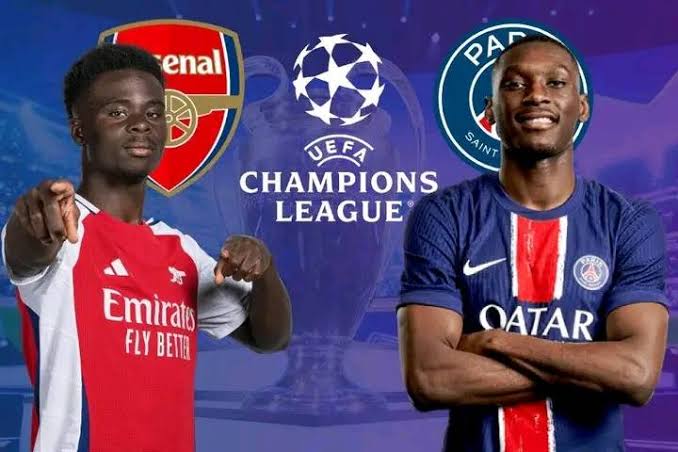 Arsenal to take on PSG in the champions league final 