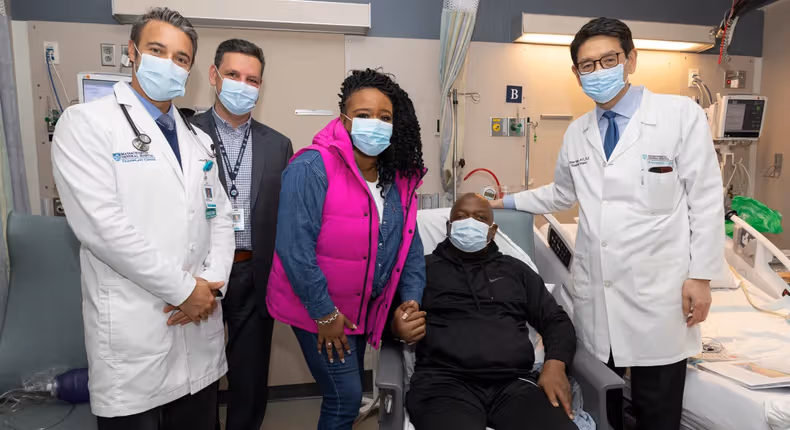 Rick Slayman, the first man to get a kidney transplant from a pig and his doctors [cnn]
